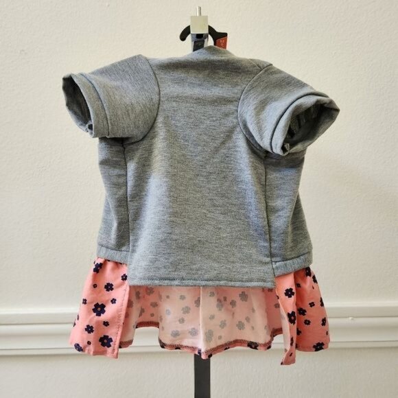 Top Paw Gray/Peach/Blue Floral Dress for Dogs  Size Medium - Picture 6 of 6